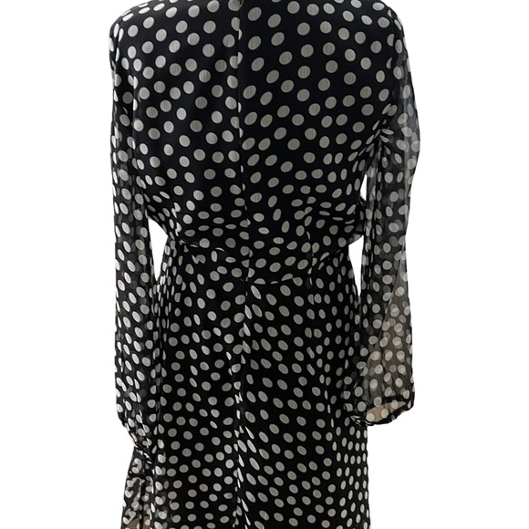 NWOT Taylor Navy Polka Dot Taylor Dress - Picture 4 of 8